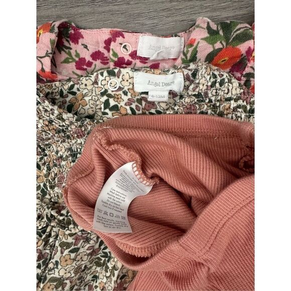 Angel Dear 6-12 Months Floral Baby Girl Bundle (Jumpsuit and Tunic with pants) - Picture 7 of 8